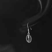 Scottish Thistle Sterling Silver Earrings - ep333h